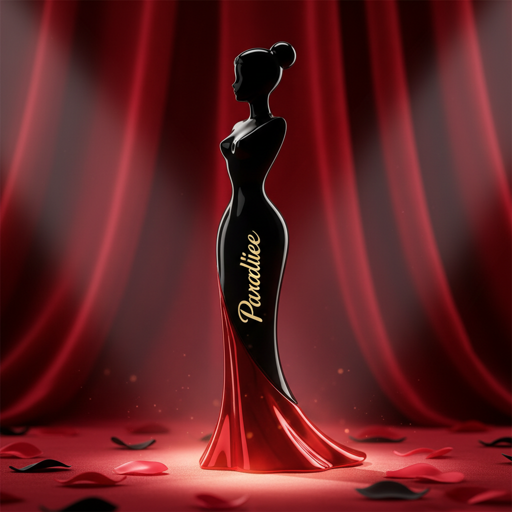 Paradise Perfume Barbie Shape Black and Red