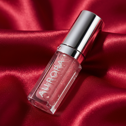 Pink Square Glass Lip Gloss